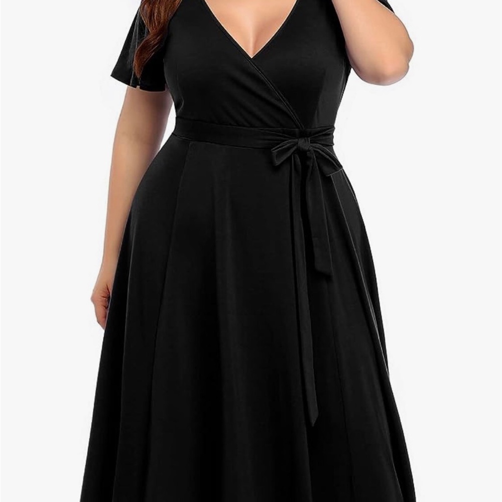 Black Plus Size Dress by Pinup Fashion Size 28W
